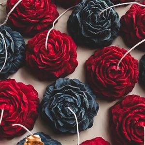 شمع دست ساز گل پیونی