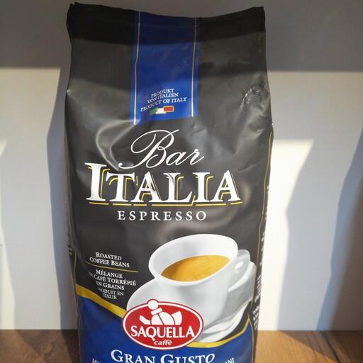 دانه قهوه ساکوئلا بار ایتالیا گرن گوستو - یک کیلوگرمی