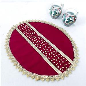 رومیزی مخمل سنگ دوزی کد 46