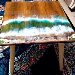 میز جلو مبلی و میز عسلی رزینی