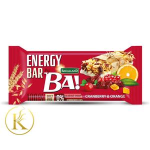 انرژی بار غلات کرانبری و پرتقال باکالند (40 گرم) bakalland
