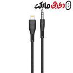 کابل صدای لایتنینگ به جک 3.5 میلی‌متری گرین مدل Green AUX 3.5 to Lightning Cable 1.2M 2.4A