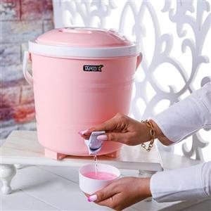 کلمن 10 لیتری تاپکو پایه دار و لیوان دار (صورتی )