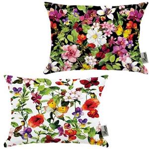 کوسن 2 عددی مخمل رنس مدل R21-10808-10811 سایز 47x33 سانتی متر
