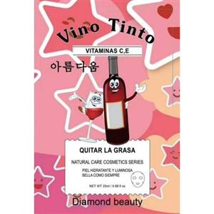 ماسک ورقه ای نوشابه کره ای دیاموند بیوتی Diamond Beauty Vino Tinto 