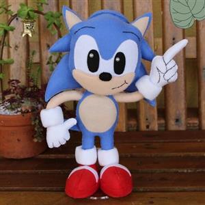 عروسک نمدی شخصیت کارتونی سونیک ارتفاع 25 سانت sonic