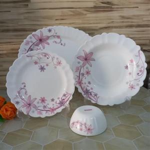 سرویس آیروپال 25 پارچه طرح رزماری صورتی