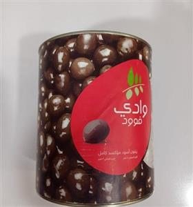 زیتون سیاه 3 کیلویی مصری وزن خالص بدون آب 1600 گرم سایز متوسط