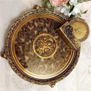سینی اسلیمی پلی استر  کف شیشه
