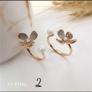 انگشتر ژوپینگ کد 2فوق العاده زیبا و شیک رنگ ثابتضد حساسیتبکاری طلاکیفیت عالی