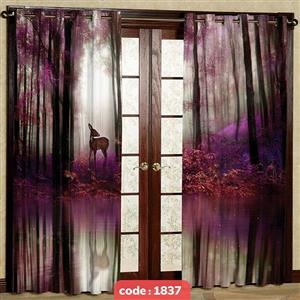 پرده پانچی تصویری مدل آهو کد S-1837