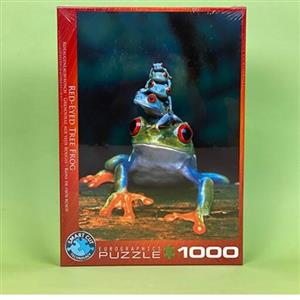 پازل 1000تکه یورو گرافیکس طرح Red-Eyed Tree Frog Eurographics 3004