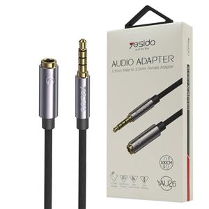 کابل افزایش طول AUX  یک متری یسیدو مدل Yesido YAU26 