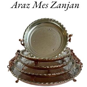 مجمعه مسی قطر 39 دسته دار پایه دار مسی( مجمع دیس میوه خوری وپلوخوری سینی مسی ) نانو 