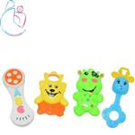 جغجغه 4 عددی پرهام تویز مدل Baby Teethers مامزنینی