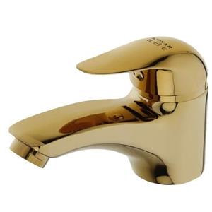 شیرالات کوثر شیر  روشویی مدل الماس  رنگ طلایی جنس تنه برنجی