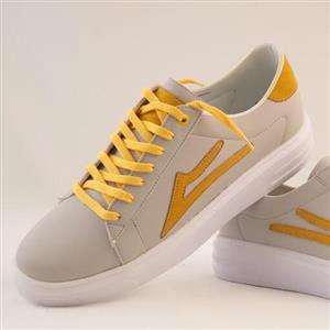 کفش اسپرت مجلسی ایرانی مدل کف تخت سفید عسلی سایزمردانه 41تا44 (کتونی شیراز)