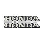 آرم فلزی باک موتورسیکلت هوندا رنگ نقره ای HONDA