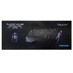 کیبورد و ماوس بازی گیمینگ  سیم دار VERITY مدل 6121 مدل RGB