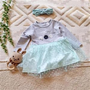 پیراهن مجلسی دخترانه  تور و ساتنلباس بچگانه