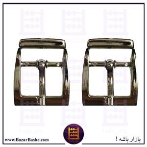 یراق سگک فلزی کیف مدل گلدانی رنگ نقره ای سایز  2 سانت بسته 2 عددی