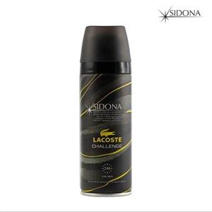 اسپری خوشبو کننده و ضدتعریق بدن رایحه ی لاگوست چلنج مردانه