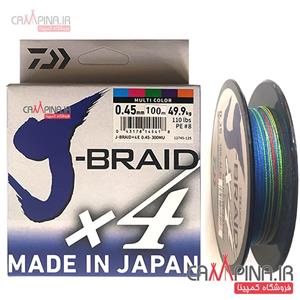 نخ ابریشمی 5 رنگ دایوا J-BRAID X4 طول 100 متر