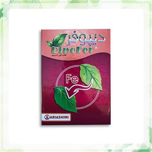 کود آهن 6 درصد دیپوفر آریا شیمی بسته 50 گرمی و 1 کیلویی