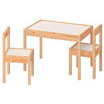 ikea LATT Children   table with 2 chairs