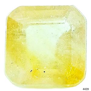 نگین یاقوت زرد معدنی طبیعی افریقایی کد 4439 