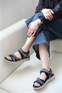 صندل رکابدار زنانه رنگ قهوه ای تیره سایز 40-37 زیره pu