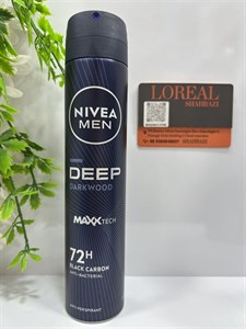 اسپری مردانه نیوآ Nivea سری Deep مدل 200ml)Darkwood)
