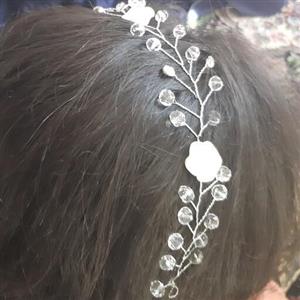 تاج ژله ای ریسه مو ریسع مرواریدی تاج عروس گیره مو