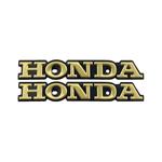 آرم فلزی باک موتورسیکلت هوندا رنگ طلایی HONDA