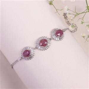 دستبند یاقوت سرخ زنانه کد 10407