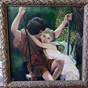 تابلو رنگ روغن طرح کلاسیک