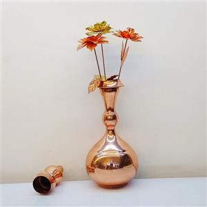 گلدان مسی یا تنگ مسی دست ساز زنجان
