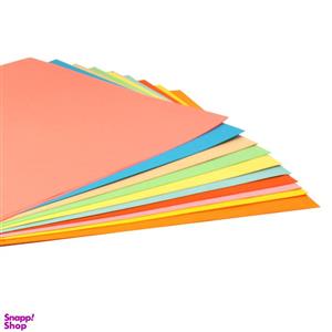 کاغذ رنگی رنگدونه A4 کیفیت درجه یک محصول شرکت اپل گرافیک 34 برگ دو رو رنگی