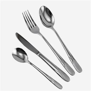 سرویس کیفی 129 پارچه قاشق و چنگال یونیک 5763 (خارجی 4.5 میلیمتری)