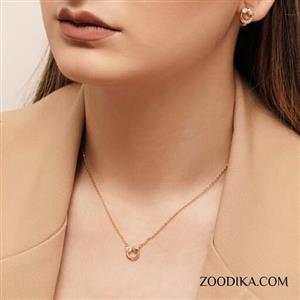 نیم ست زنانه ژوپینگ مدل قلب طرح طلا رنگ ثابت ضد حساسیت AAA-85