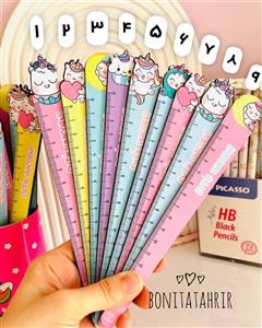 خط کش چوبی یونیکورن