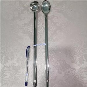 قاشق پارچ شربت 35 سانتی استیل باکیفیت مخصوص پارچ شربت و دوغ  دو سه طرح متفاوت