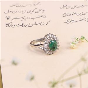 انگشتر زمرد زنانه کد 10362