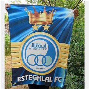 پرچم هواداری استقلال در ابعاد 100 در 75