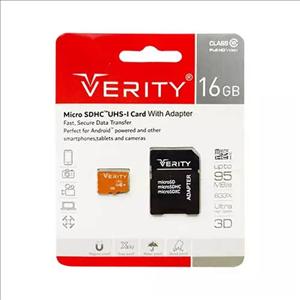رم میکرو با خشاب 16 گیگ Verity کلاس 10 استاندارد UHS-I U1