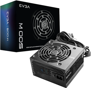 منبع تغذیه |EVGA 500 W1، 80+ WHITE 500W 100-W1-0500-KR- زمان تحویل 2 تا 3 هفته کاری