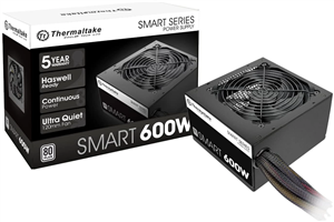 منبع تغذیه Thermaltake SMART 600W ATX 12V V2.3/EPS 12V 80 Plus |دارای گواهی فعال PFC- زمان تحویل 2 تا 3 هفته کاری 