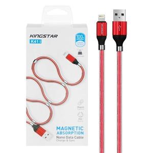 کابل شارژ USB به Lightning کینگ استار KingStar مدل K41i طول 1 متر 