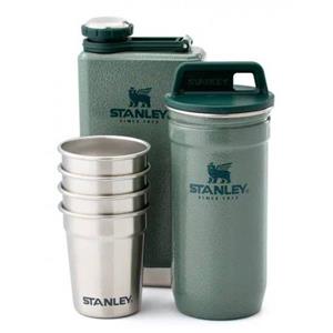 ست شات و قمقمه کتابی استنلی سبز Stanley-The Pre-Party-Shot Glass+Flask Set