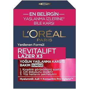 کرم ضد پیری و ضد چروک فوق قوی لورال مدل Revitalift Laser X3